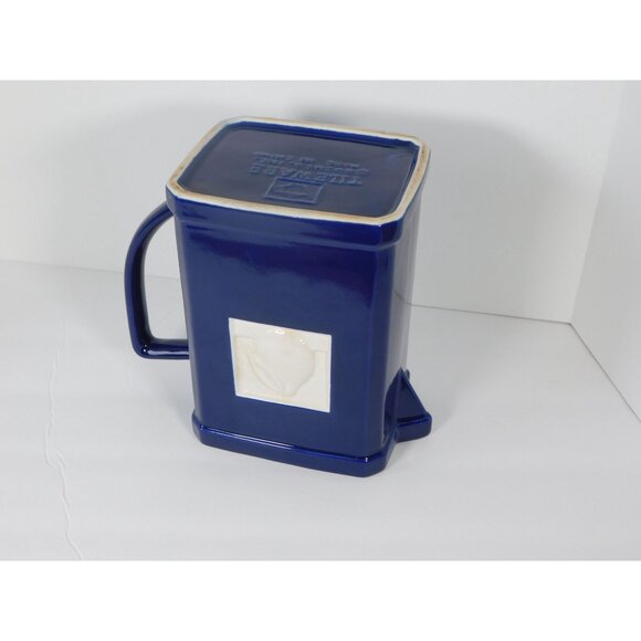 Roshco Tile Ware Collection Blue Ceramic Pitcher White Citrus Fruit Tile Accent - Picture 16 of 16